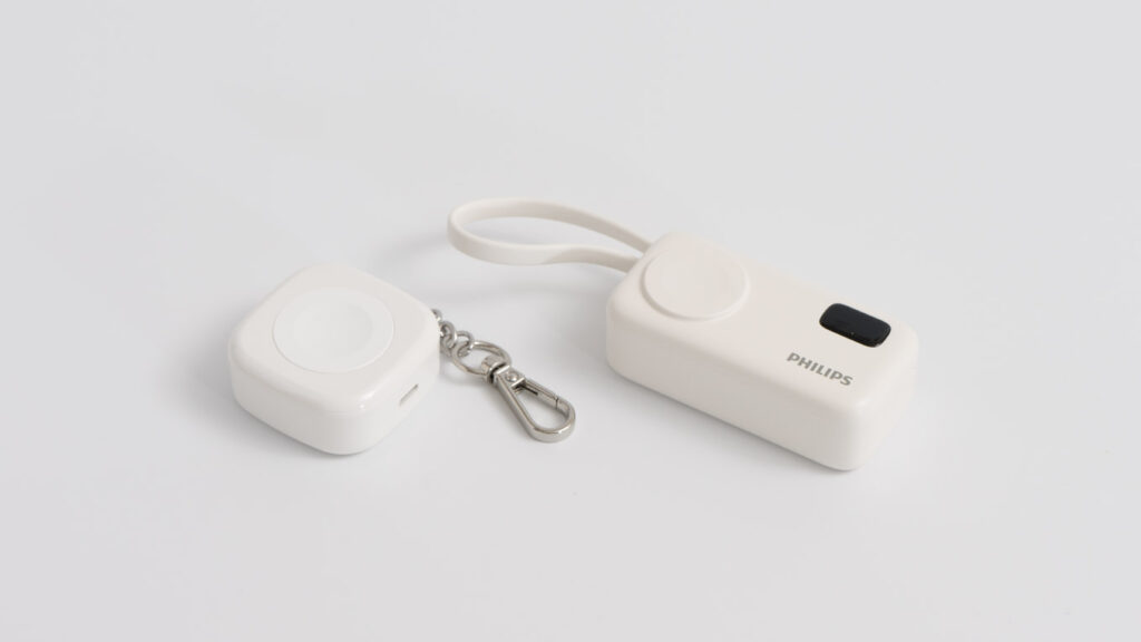 GOVNDVN キーホルダー型モバイルバッテリーとPhilips Apple Watch対応モバイルバッテリー(DLP2557CW)