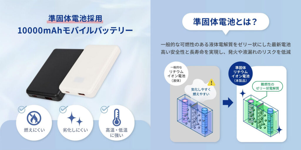 オウルテック 10000mAhモバイルバッテリー(OEC-LPB10024)