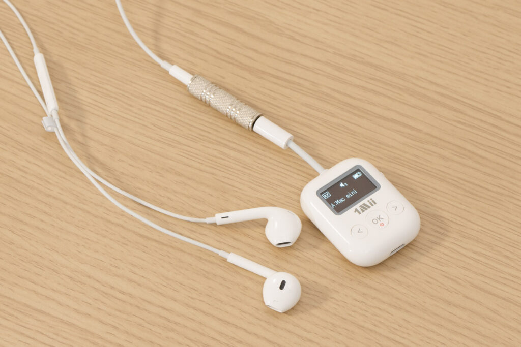 1Mii SafeFly Min+を有線イヤホンに接続