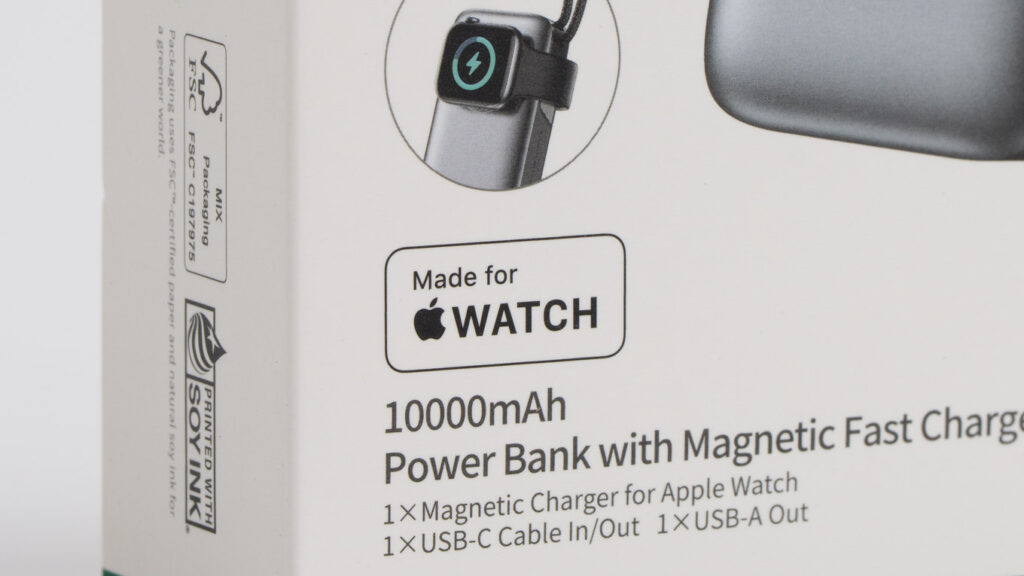 UGREEN PB527のパッケージのMade for Apple Watch認証ロゴ