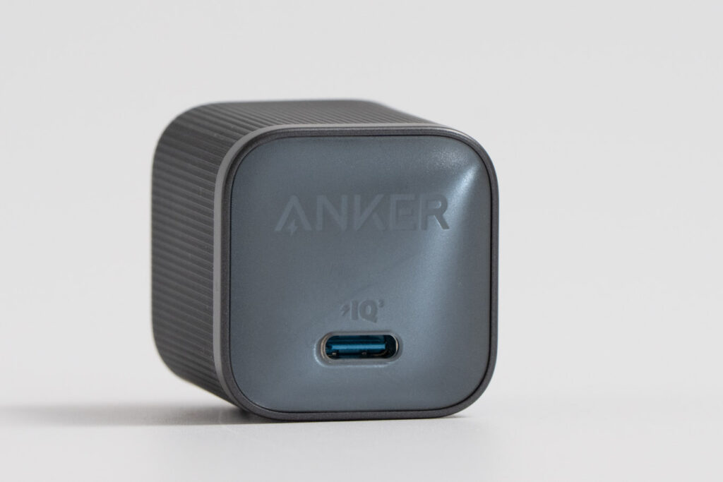 Anker Nano Charger (45W)のUSB-Cポート(正面から)