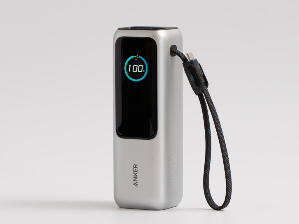 Anker Power Bank (25000mAh, 巻取り式USB-Cケーブル)