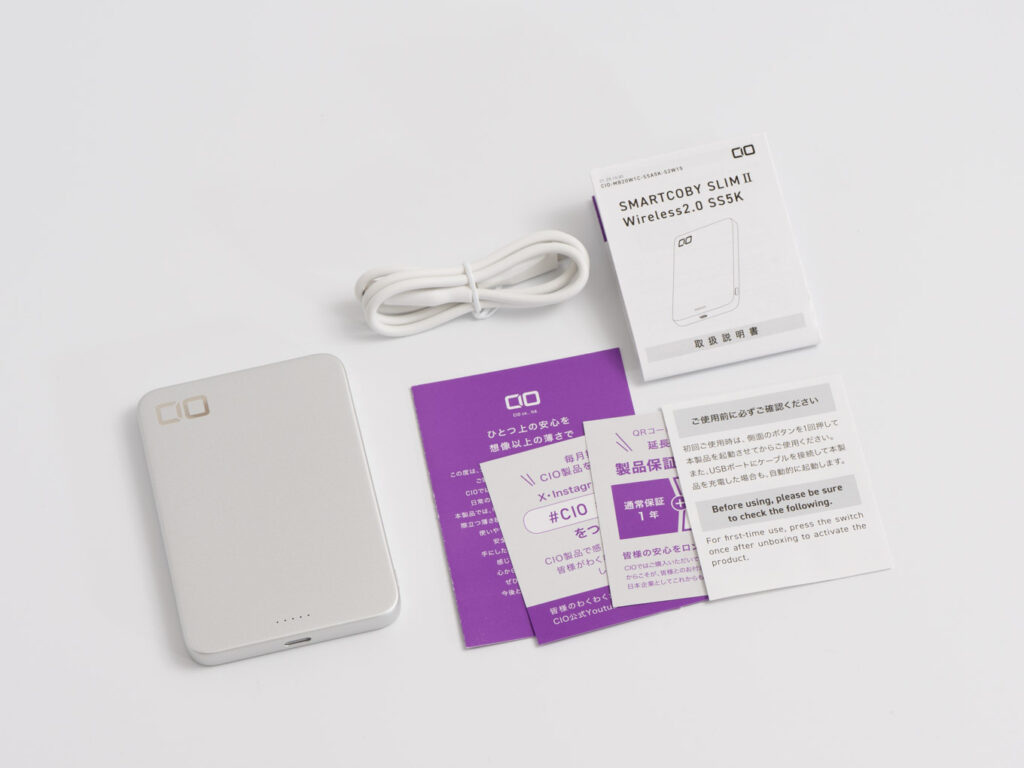 CIO SMARTCOBY SLIM Ⅱ Wireless 2.0 SS5Kのパッケージ内容
