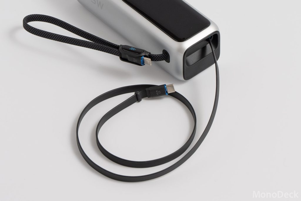 Anker Power Bank (25000mAh, Built-In & 巻取り式USB-Cケーブル)