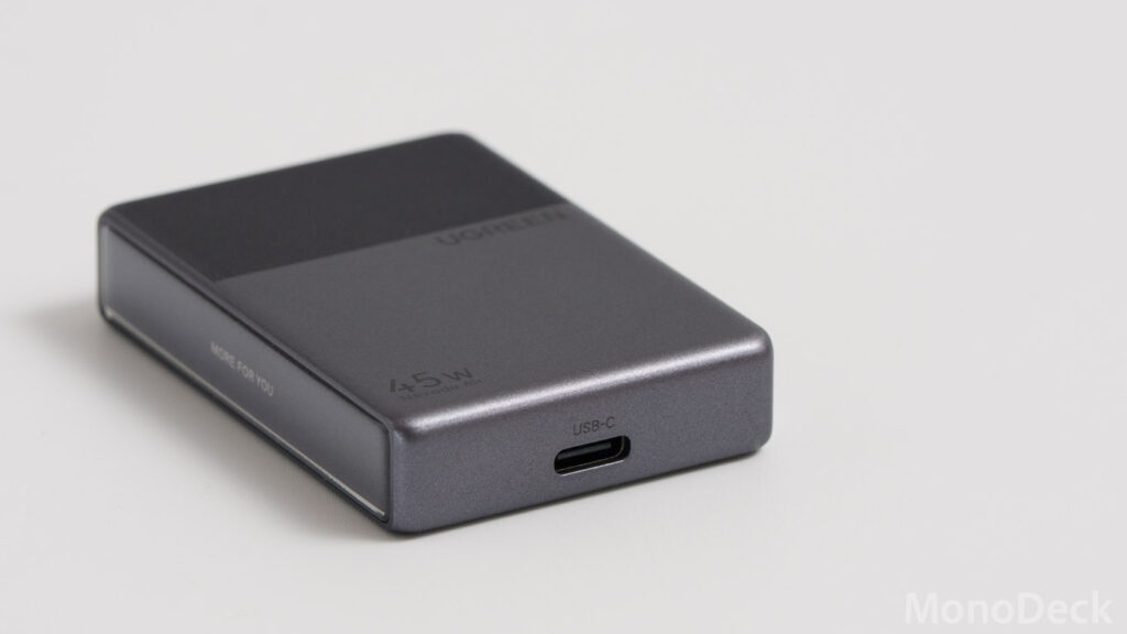 UGREEN Nexode Air 45W SlimのUSB-Cポート