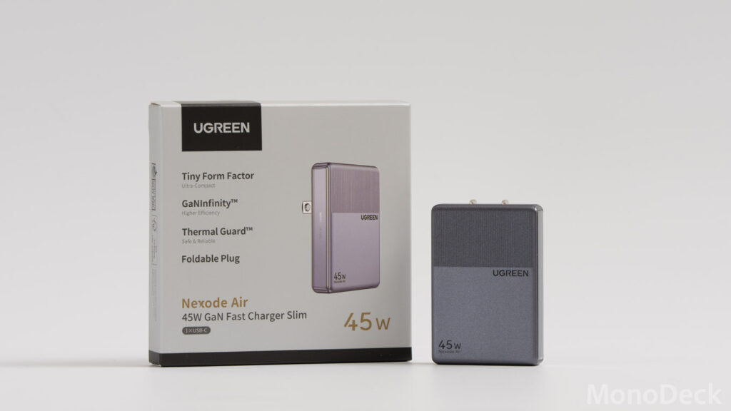 UGREEN Nexode Air 45W Slimをレビュー！薄いのに熱に強かった45W充電器