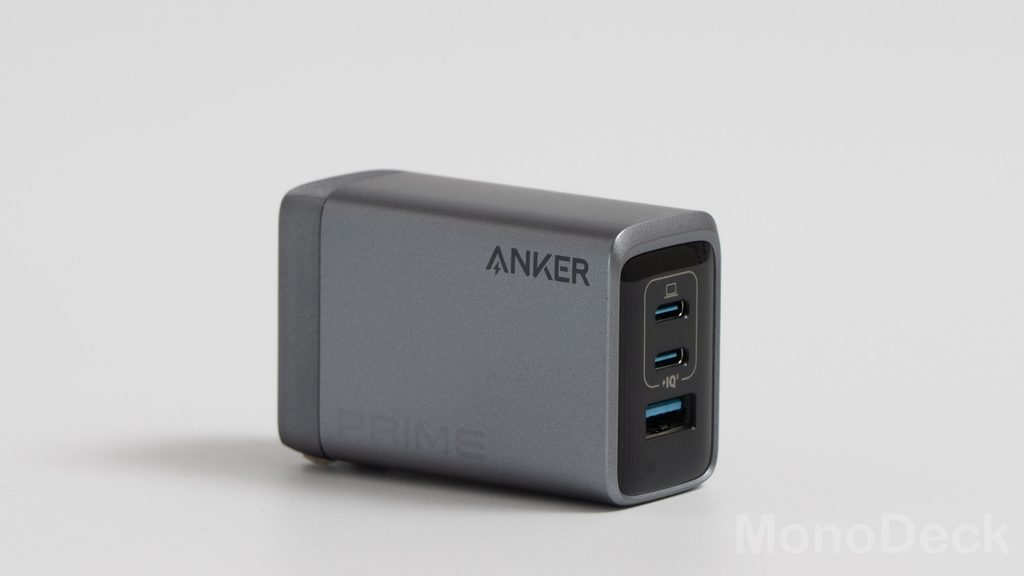 Anker Prime Charger (100W, 3 Ports, GaN)の全体の外観