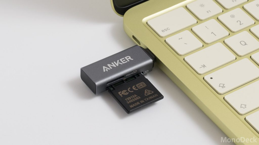 【Amazonタイムセール】Anker USB-C 2-in-1 カードリーダーが16%オフの1,250円。SD／microSD対応の小型リーダー