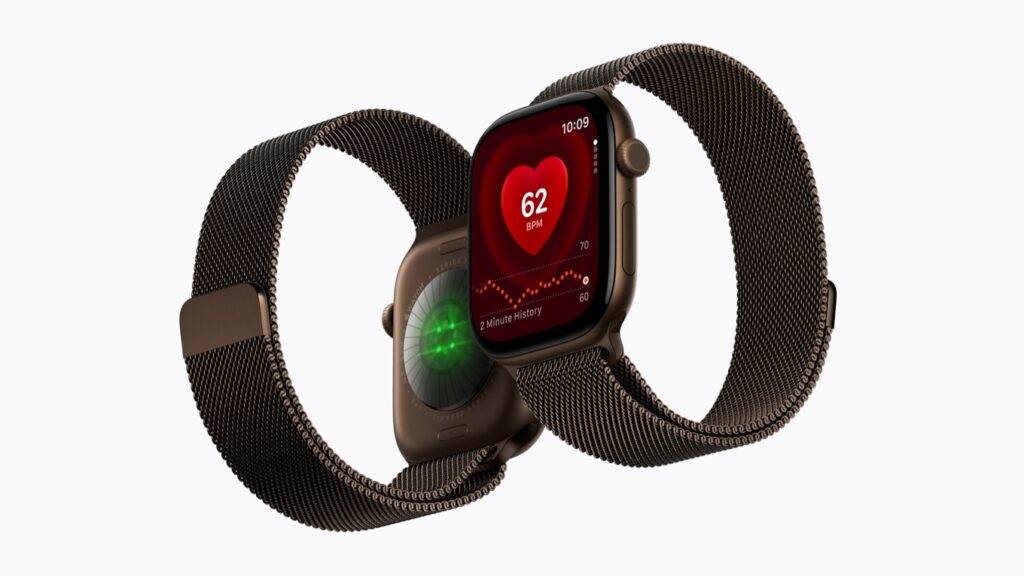 Apple Watch Series 12の前面と背面