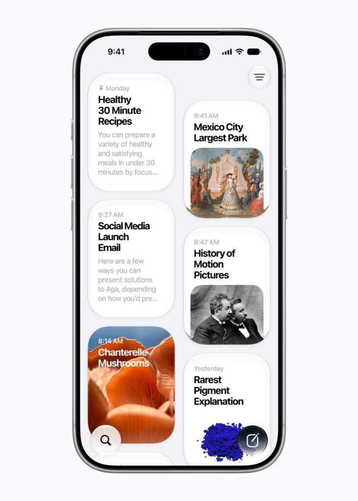 iPhoneの専用Siriアプリに並ぶ会話履歴